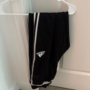 Adidas Climacool Black Joggers with White Stripes